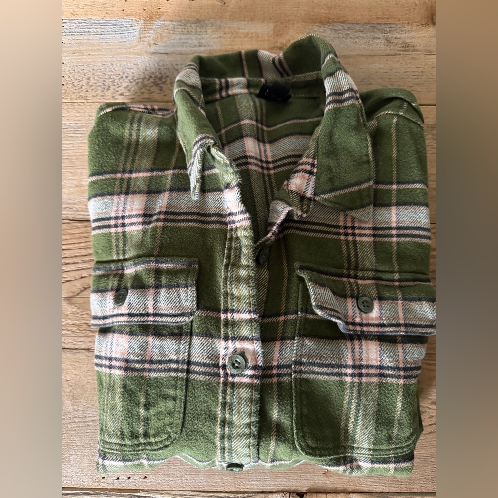 Womens Patagonia Organic Cotton Flannel Shirt Size S EUC - Picture 5 of 7
